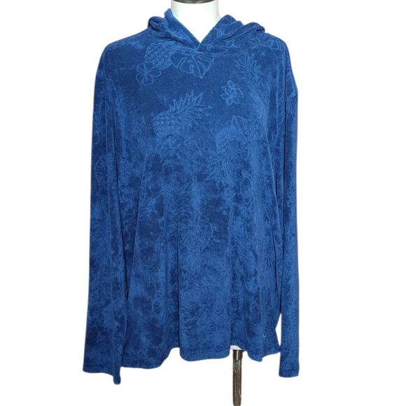 Tommy Bahama Poolside Paradise Cotton Blend Terry Hoodie Tommy Bahama - Picture 3 of 11